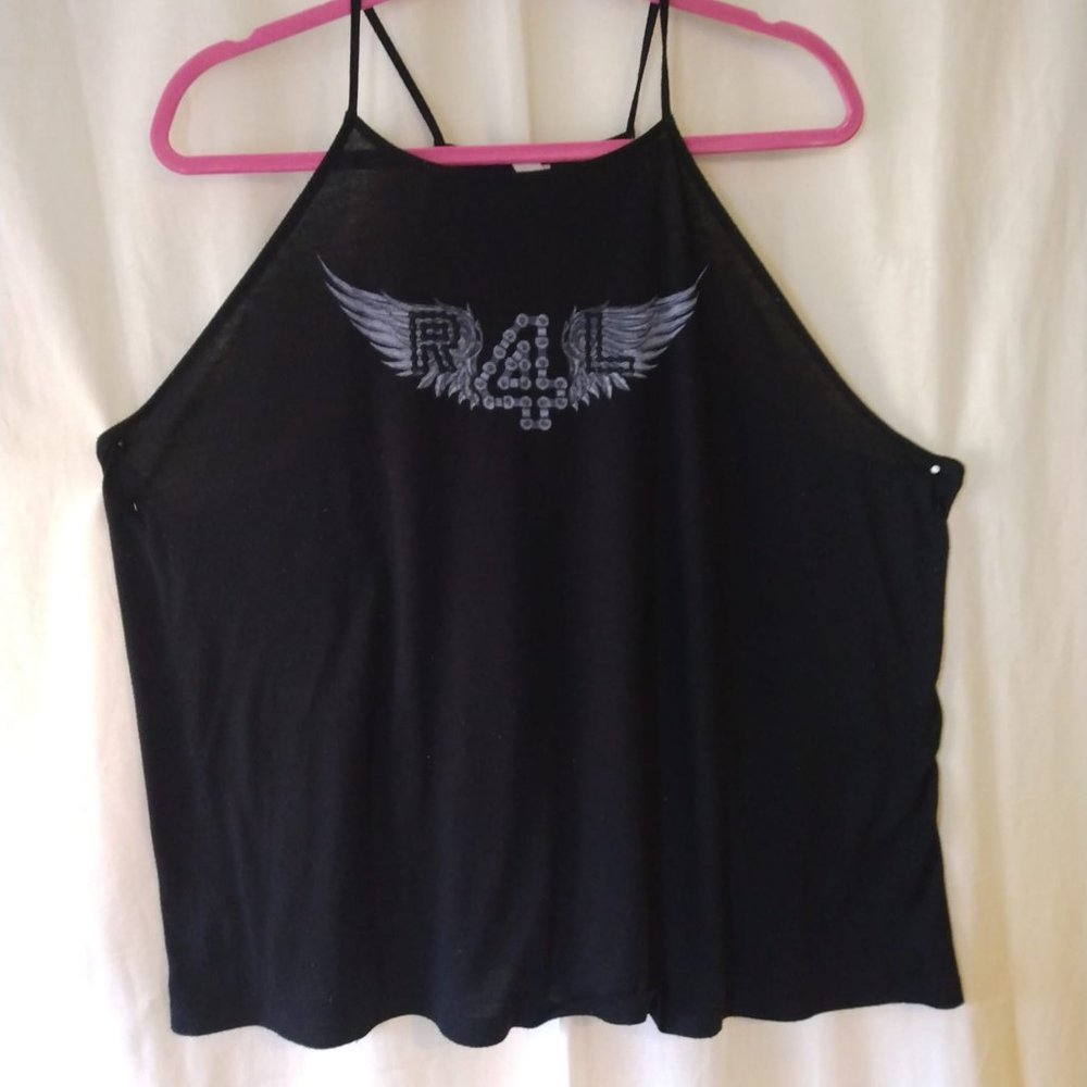 Size XL Ladies Black Ride 4 Life Tank Top
